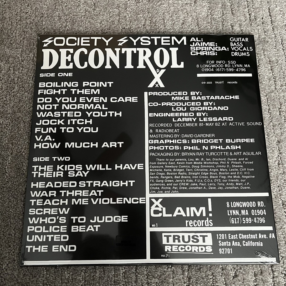 SS Decontrol The Kids Will Have Their Say LP Limited Edition Red
