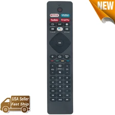 RF402A-V14 Replace Remote Control for Philips TV with Mic Netflix Vudu Youtube
