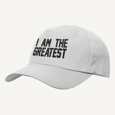 Baseballmütze bestickt I Am The Greatest Logo, Party Wear Attitude Unisex Kappe