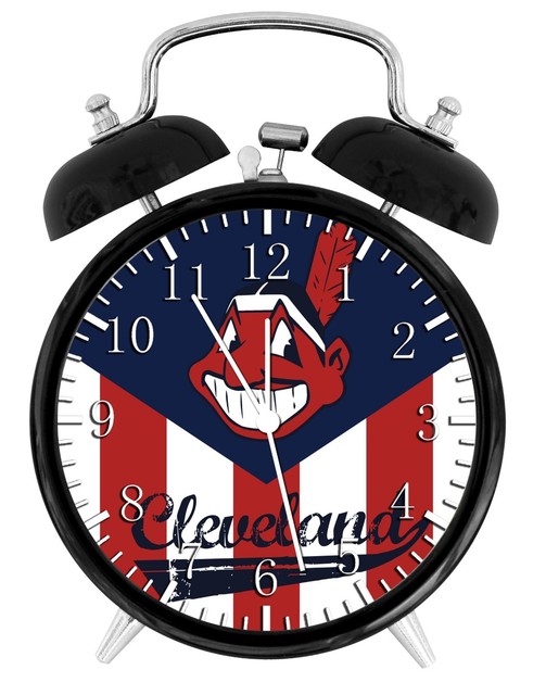 Cleveland Baseball Team Alarm Desk Clock Home or Office Decor F16 Nice