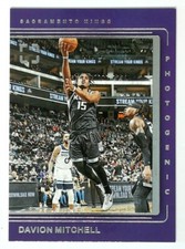 2021-22 Panini Photogenic DAVION MITCHELL RC Rookies in Motion SP #6 KINGS