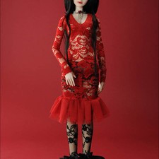 Dollmore 1/3 BJD 22" doll clothes SD SIZE - Gateau One-piece Dress Red