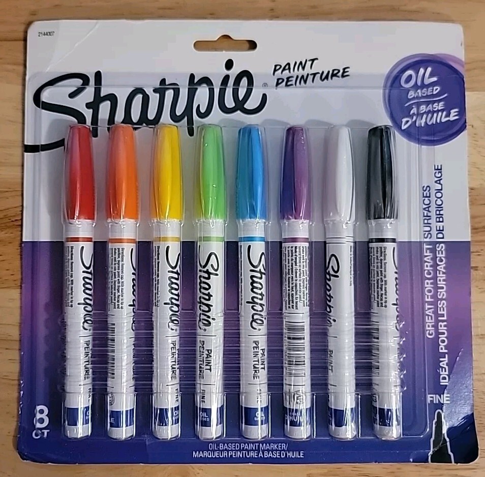 Sharpie 8ct Oil Based Paint Markers Fine Marks on Wood & Glass 