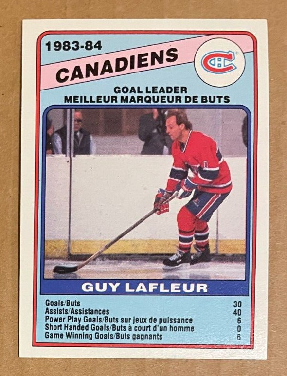 1984-85 O-Pee-Chee Hockey #360 Guy Lafleur Scoring Leader MINT Hall of Fame