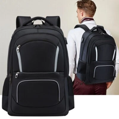17 inch Laptop Men Multifunction Backpacks Business Travel Bag School  Commuter | eBay
