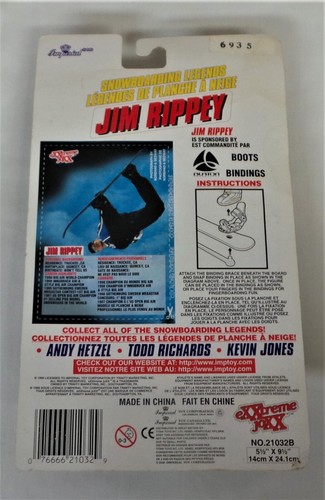 EXXTREME JOXX SNOWBOARDING LEGENDS FIGURINE JIM RIPPEY MOC 1999 - Picture 2 of 2