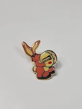 Energizer Bunny Lapel Pin Pink Rabbit Beating a Drum Batteries Large Size