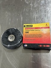 3M 130C Scotch Linerless Rubber Splicing Tape - 3/4 in x 30 ft - Black - NEW