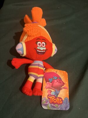 2017 Dreamworks Trolls Red Troll Orange Hair New