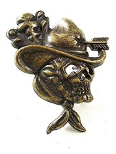 Cowboy Hat Skull Arrow Bandana Belt Buckle 121416