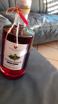 Aronia -Kirsch Likör aus dem Ostetal - Hof Duden 500 ml und 200 ml