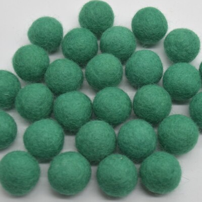 100% Wollfilzkugeln - 2 cm - 20 Stück - 101 Farben wählbar - Bastelbedarf