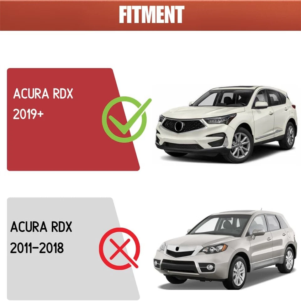 Barras transversales portaequipajes de techo de 4 piezas para equipaje Acura RDX 2019-2025 Foto 2 de 4