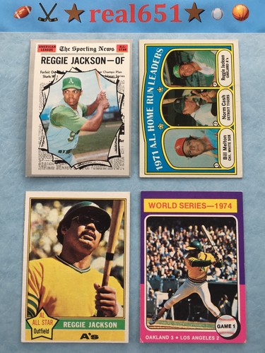 1970~1985 REGGIE JACKSON Vintage Lot x 52 | Topps #459 500 | Yankees HOF Batch - Picture 2 of 11
