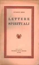 Lettere spirituali - Giuseppe Rensi (Fratelli Bocca editori) [1943]