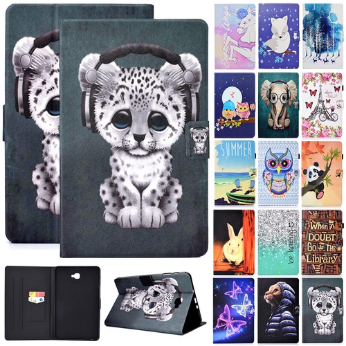 For Samsung Galaxy Tab S7 A7 S5E T580 T590 Case Smart Flip Leather Stand Cover - Picture 1 of 104