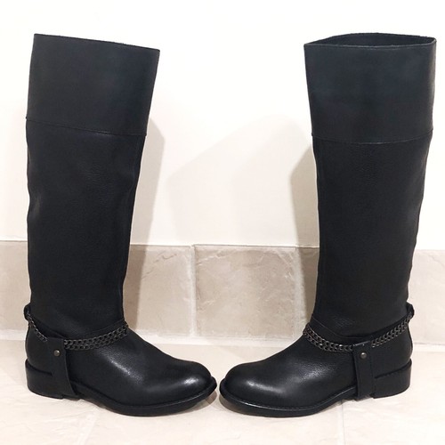 DKNY Donna Karan Tall Black Leather 