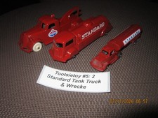 Tootsietoy 5: 2 Standard Tank Truck  Wrecker, Please Read Listing, No Returns