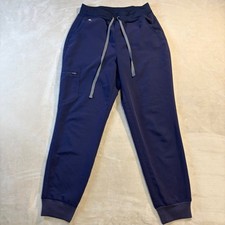 Figs Zamora Jogger Scrub Pants Navy Blue Womens Small W22SW2012P Technical Coll