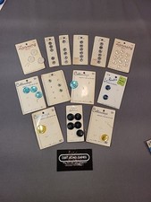 Vintage Carded Button Lot 51 Pcs Le Bouton Lansing Schwanda Costumakers