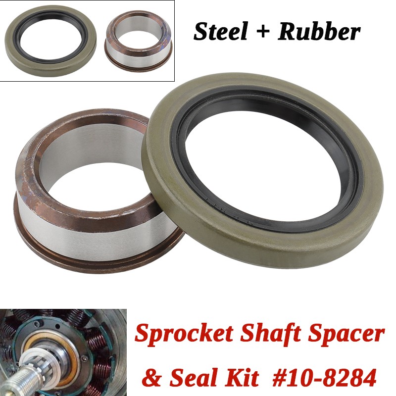Sprocket Shaft Spacer & Seal Kit NEW For Harley 70-98 Big Twin