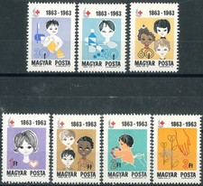 HUNGARY OLD STAMPS 1963 The 100th Anniversary of the International Red Cross