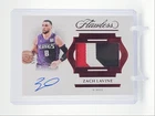 ZACH LAVINE 2024-25 FLAWLESS HORIZONTAL PATCH AUTOGRAPH RUBY AUTO /15 Q2323