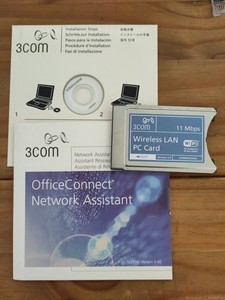 Brand New 3Com 11Mbps Wireless LAN PC Card With XJACK Antenna 3CRWE62092A