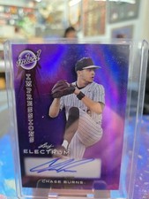 2024 Leaf Electrum Inked Impressions Purple #5/25 Chase Burns #II-CB2 Auto!!!