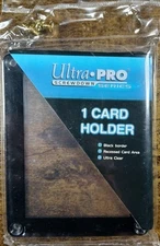 ULTRA PRO BLACK FRAME 1 CARD Recessed SCREWDOWN HOLDER Ultra Clear New