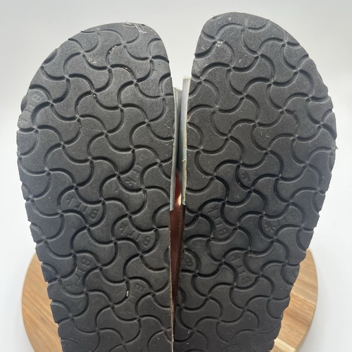 Birkenstock Women's Madrid Silver Holographic Leather Cork Buckle Sandals 37 EU - Picture 8 of 9