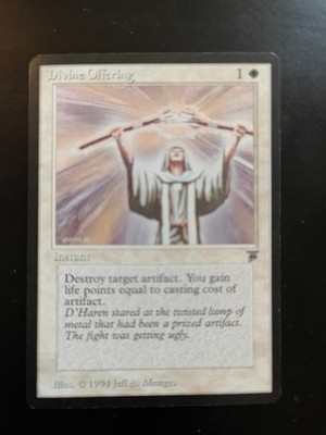Divine Offering   MTG Legends 1994   White Instant   Oldschool Magic - nm-
