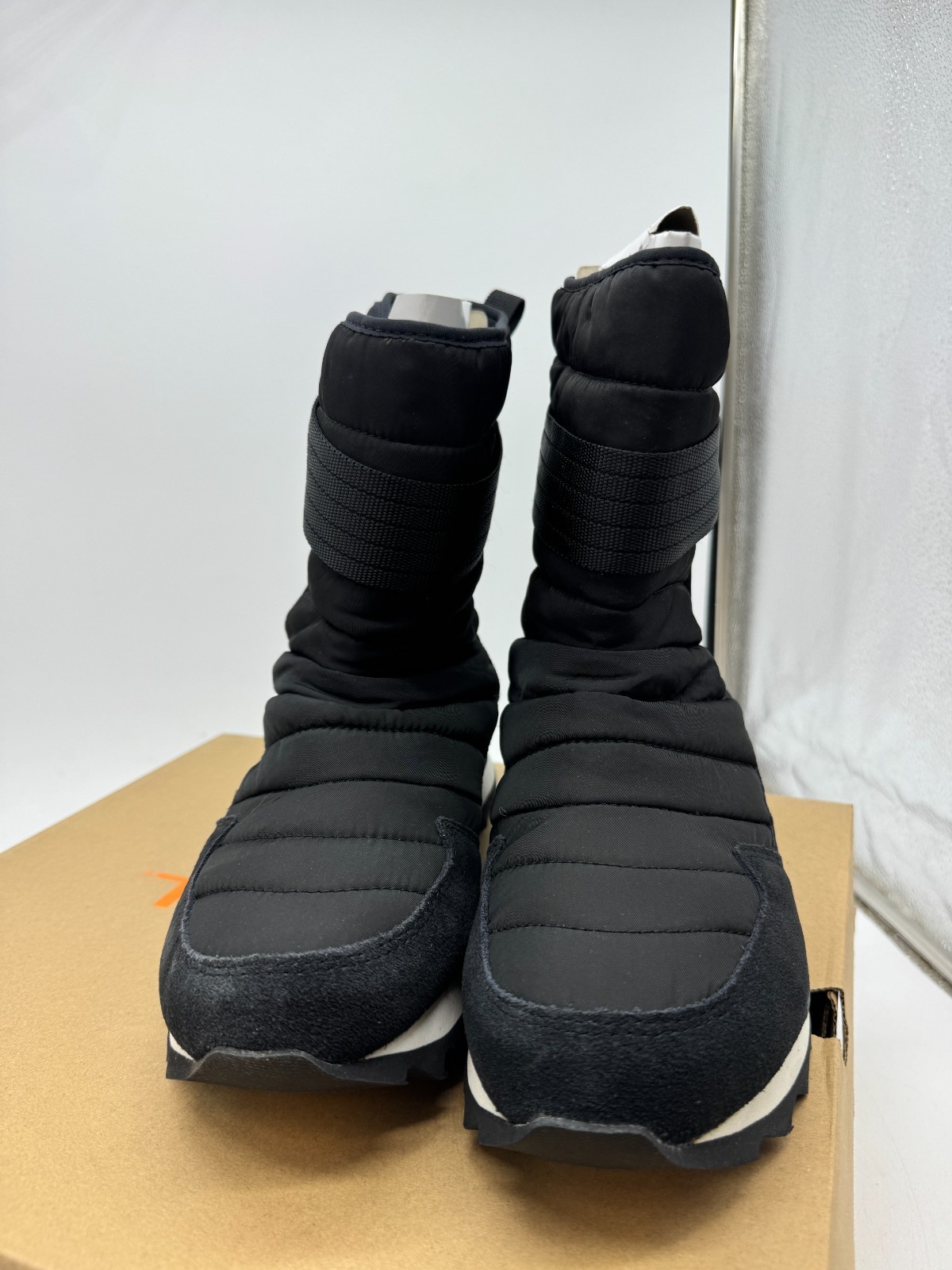 Merrell Alpine Tall Strap Polar Snow Boots Womens Blackout Noir Round Toe - 9.5