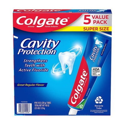Colgate Cavity Protection Toothpaste with Fluoride, 5 pk./8 oz. NOT SHIPPING CA 
