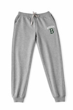 Mens F S Sports Berkshire Sweatpants Gray Joggers Size 32x28 Elastic Waist Draws