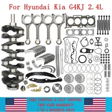 G4KJ Engine Rebuild Overhaul Kit - Crankshaft / Con Rods For 2.4L HYUNDAI KIA