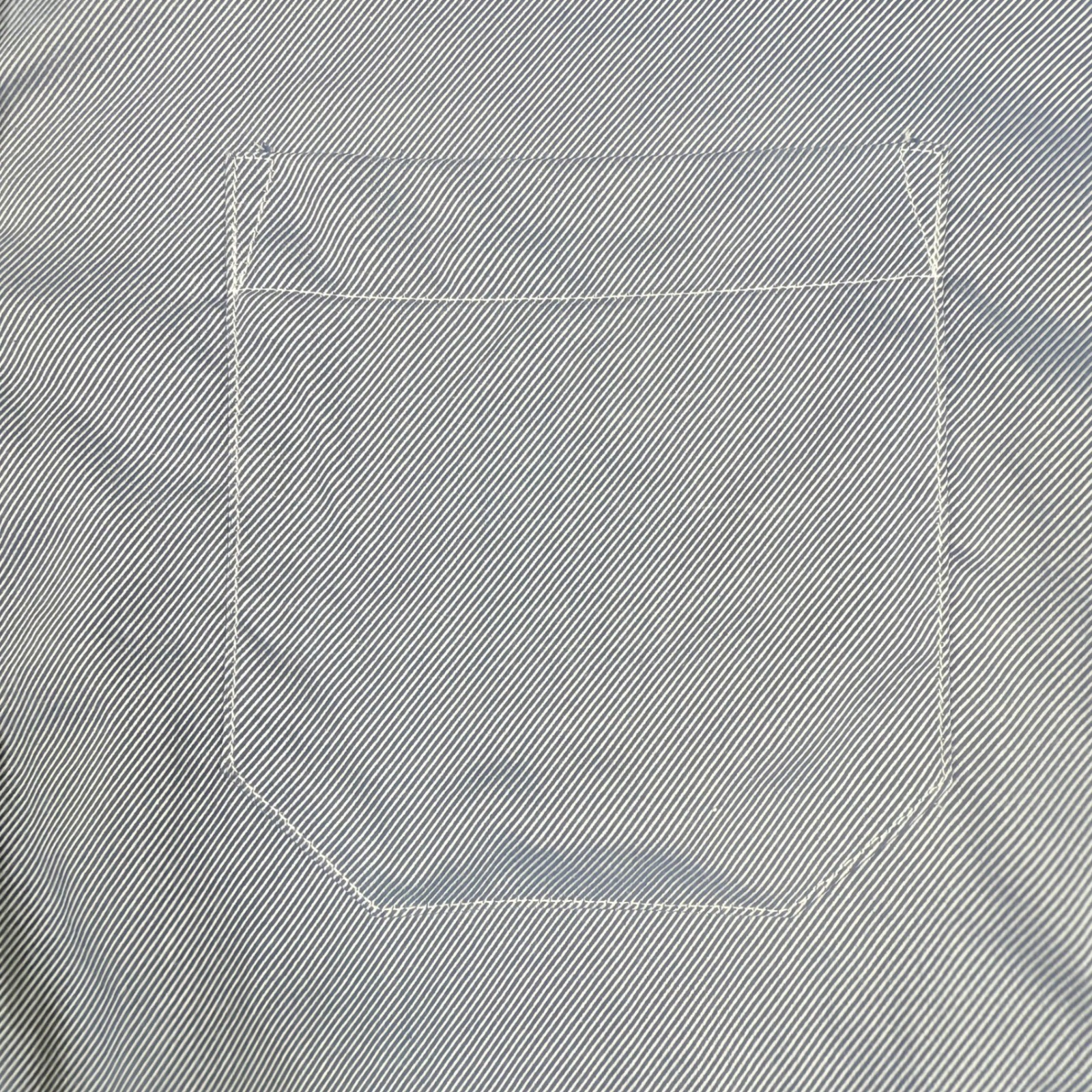 Pendleton Bridgeport Shirt Medium Gray Striped Bu… - image 4