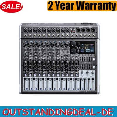 HERO12 12-Channel Mixer Bluetooth Mixer w/ Built-in Dual 99-bit DSP Effects ot34