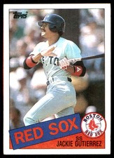 Jackie Gutierrez 1985 Topps #89 Red Sox MLB READ FREE SHIPPING AutographDen