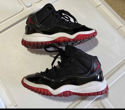 #ad #ad Nike Air Jordan 11 2019 Bred Retro 378039 061 Black Basketball Sz 11C $40.00