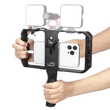 Smartphone Video Rig Hand Girp Stabilizer Filmmaking Vlogging Case Phone Vide...