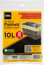 Coral 73335 Paintwiz Paint Scuttle Liners with Coreflex 10 Litre 8 Piece Pack Fa