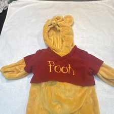 Disney Winnie The Pooh Infant Hooded Costume 9M Yellow Red Complete Outfit