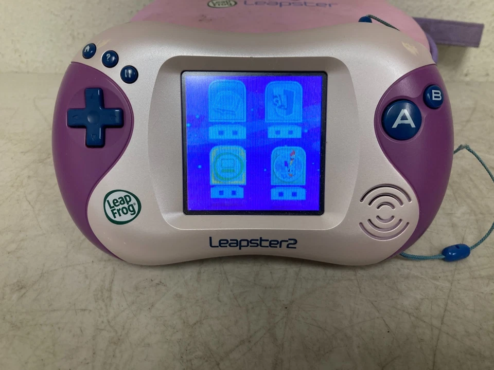 LeapFrog Leapster 2 Handheld Game System Pink VHTF Rare Educational Toy - Image 2 of 4