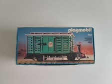 Playmobil 4121 Viehwaggon Western Steaming Mary Eisenbahn Vollständig in OVP #2