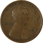 1915 S Lincoln Wheat Cent VG Very Good Penny 1c Coin SKU:I26393