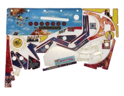 Stern Pinball Flipper James Bond Premium Playfield Plastics Kit #803-5000-V3