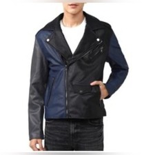 Mens Black and Blue  Jacket