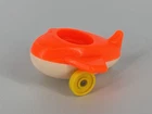 Fisher Price Little People Vintage Orange Plane Airplane