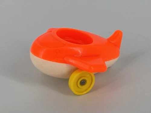 Fisher Price Little People Vintage Orange Plane Airplane